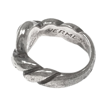 HERMES Torsade Ring Silver Ladies [Used]