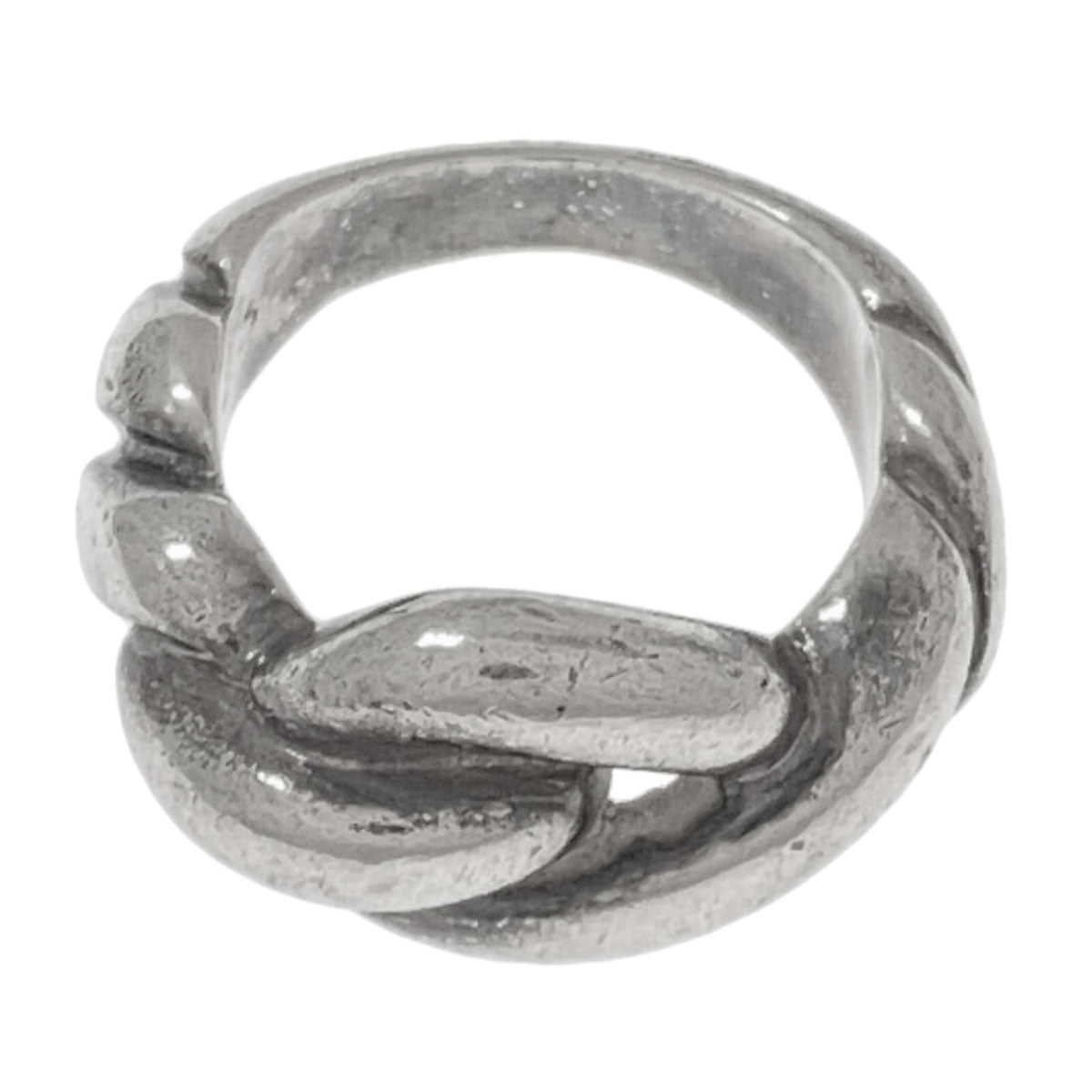 HERMES Torsade Ring Silver Ladies [Used]