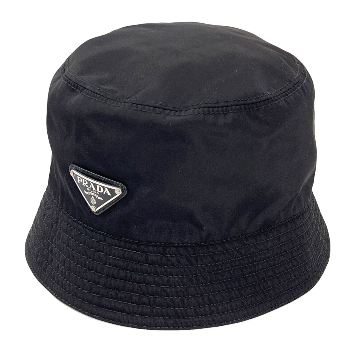 PRADA Bucket hat logo Hardware hat Nylon Ladies [Used]