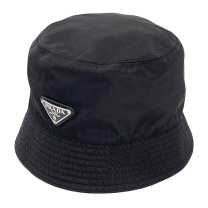 PRADA Bucket hat logo Hardware hat Nylon Ladies [Used]