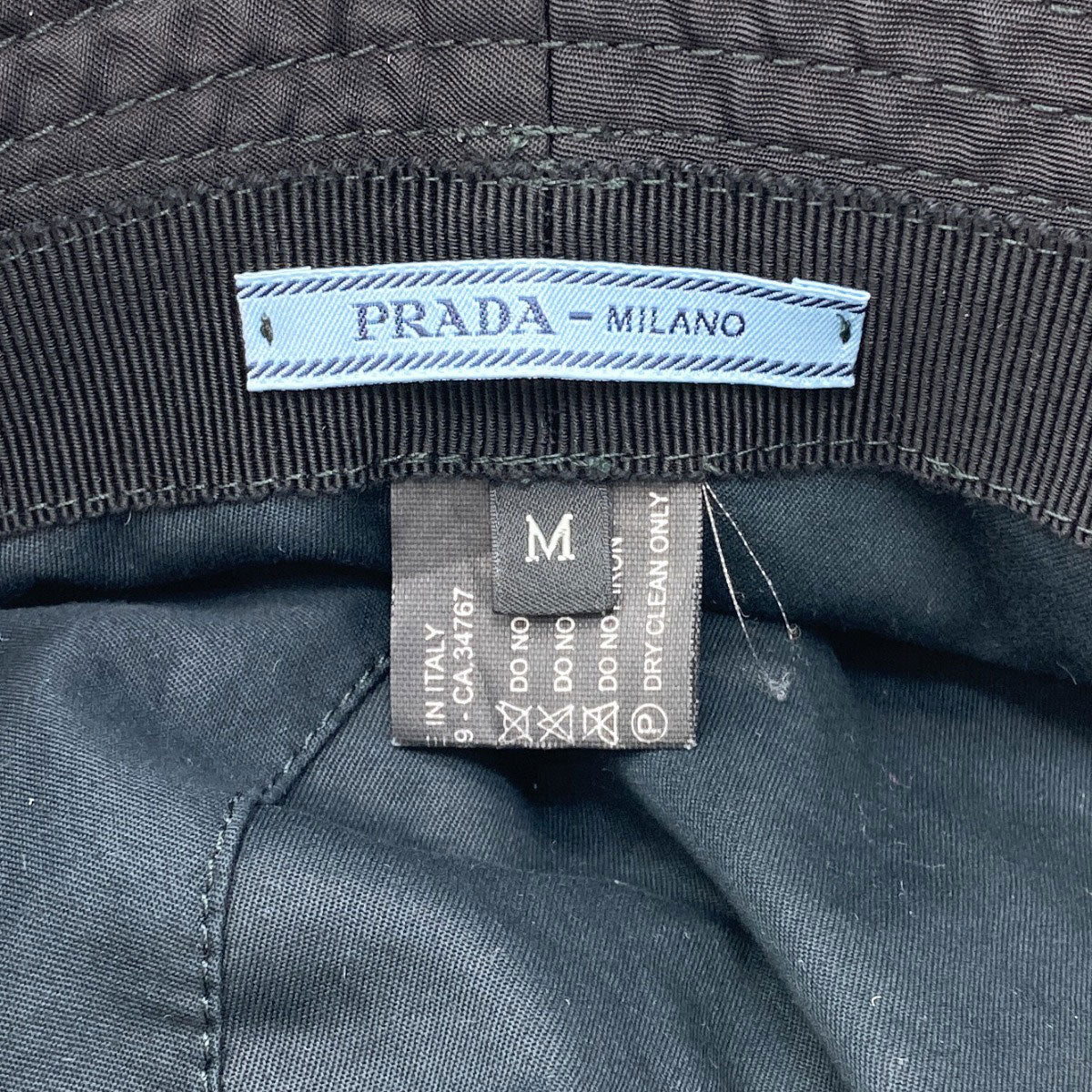 PRADA Bucket hat logo Hardware hat Nylon Ladies [Used]