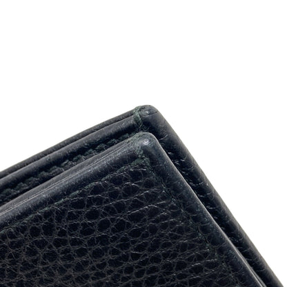 GUCCI 456126 GG Marmont Double G Bifold Wallet with Coin Pocket Leather Ladies [Used]