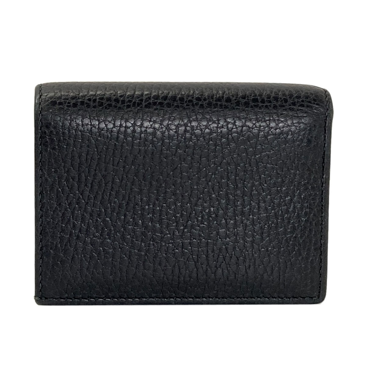 GUCCI 456126 GG Marmont Double G Bifold Wallet with Coin Pocket Leather Ladies [Used]