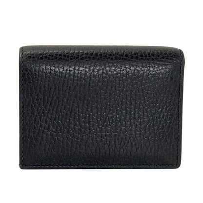 GUCCI 456126 GG Marmont Double G Bifold Wallet with Coin Pocket Leather Ladies [Used]
