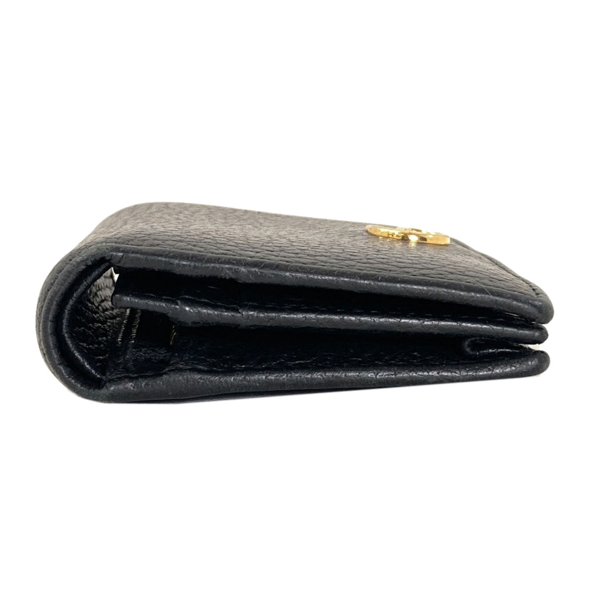 GUCCI 456126 GG Marmont Double G Bifold Wallet with Coin Pocket Leather Ladies [Used]