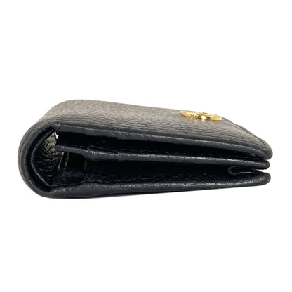 GUCCI 456126 GG Marmont Double G Bifold Wallet with Coin Pocket Leather Ladies [Used]