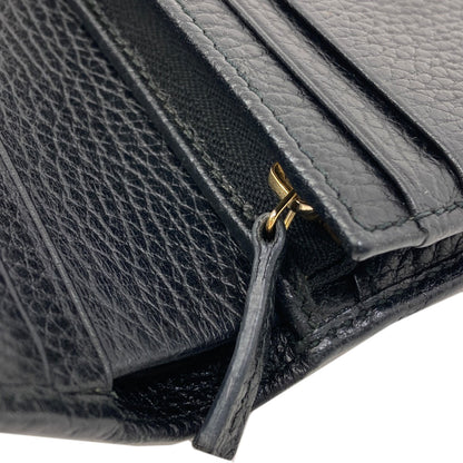 GUCCI 456126 GG Marmont Double G Bifold Wallet with Coin Pocket Leather Ladies [Used]
