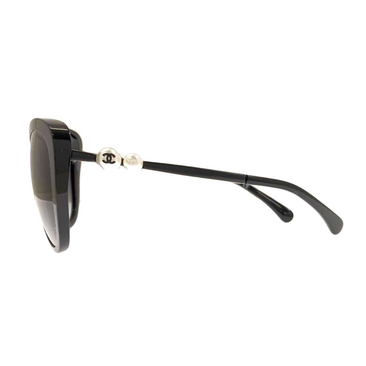 CHANEL Fake pearl sunglasses Plastic Ladies [Used]