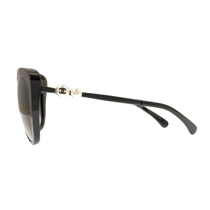 CHANEL Fake pearl sunglasses Plastic Ladies [Used]