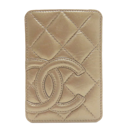 CHANEL CAMBON LINE COCO Mark Card Case Calf Ladies [Used]