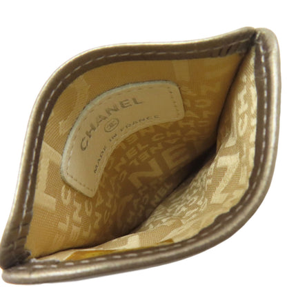 CHANEL CAMBON LINE COCO Mark Card Case Calf Ladies [Used]