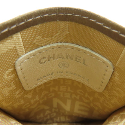 CHANEL CAMBON LINE COCO Mark Card Case Calf Ladies [Used]