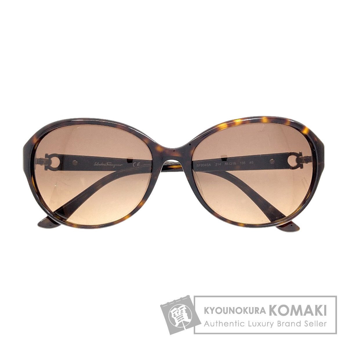 Salvatore Ferragamo Gancini motif sunglasses Plastic Ladies [Used]