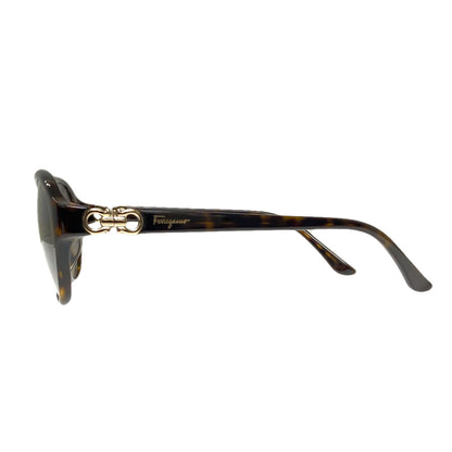 Salvatore Ferragamo Gancini motif sunglasses Plastic Ladies [Used]