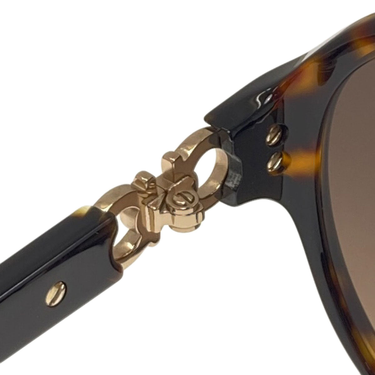 Salvatore Ferragamo Gancini motif sunglasses Plastic Ladies [Used]