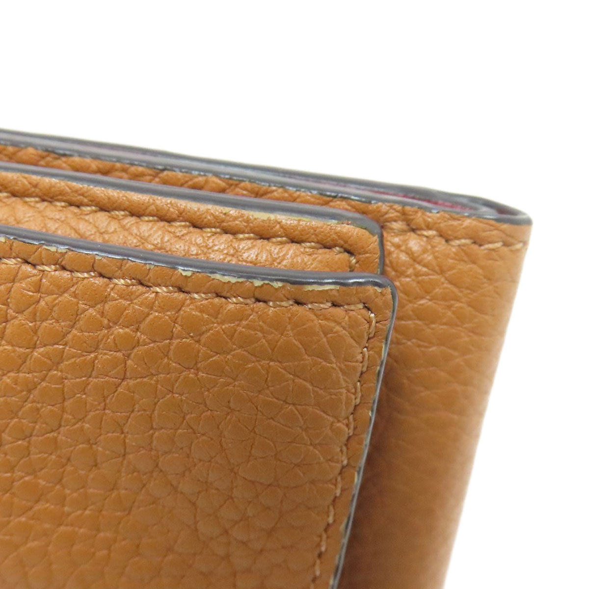 LOEWE anagram Tri-fold wallet (with Coin Pocket) Leather Ladies [Used]
