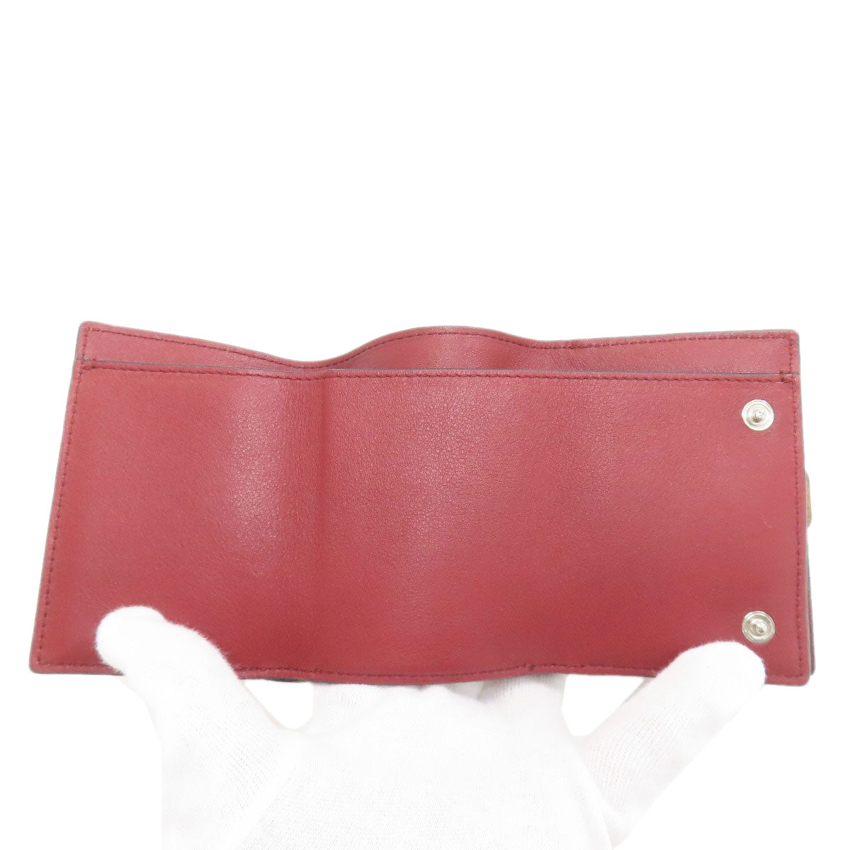 LOEWE anagram Tri-fold wallet (with Coin Pocket) Leather Ladies [Used]