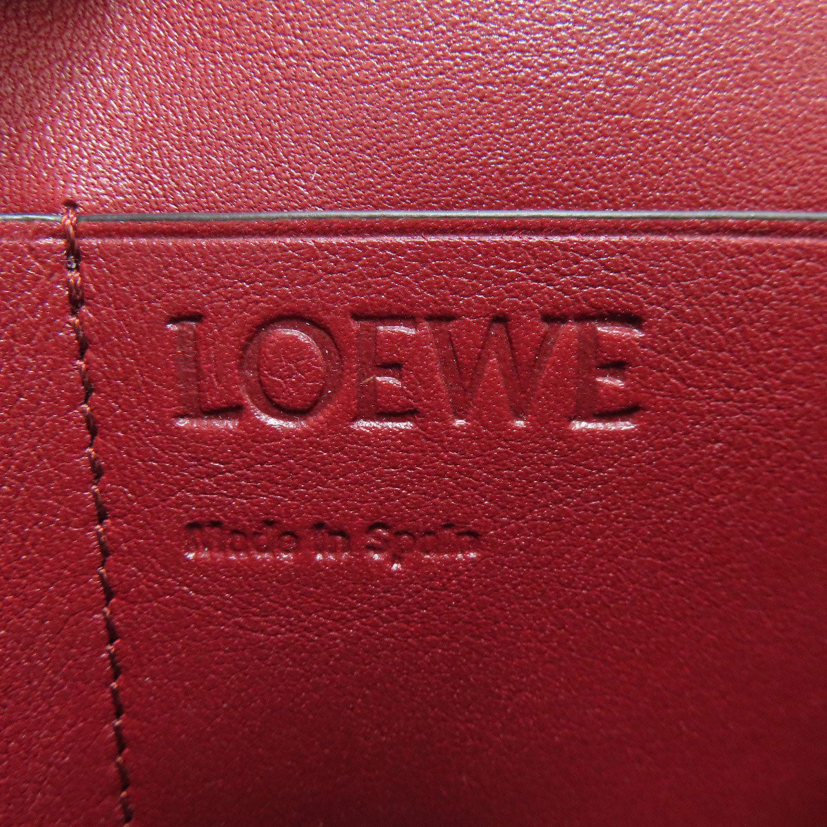 LOEWE anagram Tri-fold wallet (with Coin Pocket) Leather Ladies [Used]
