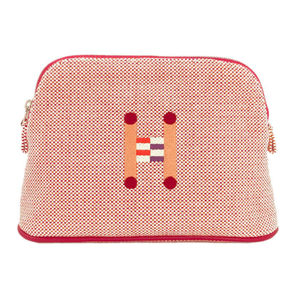 HERMES Bolide Pouch Crazy H Cosmetics Pouch Canvas Ladies [Used]