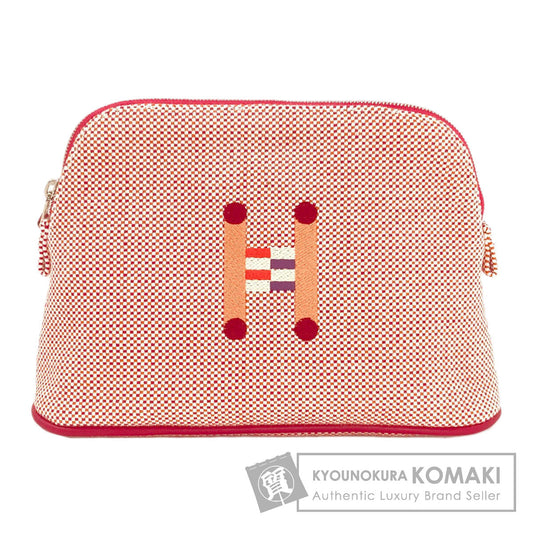 HERMES Bolide Pouch Crazy H Cosmetics Pouch Canvas Ladies [Used]