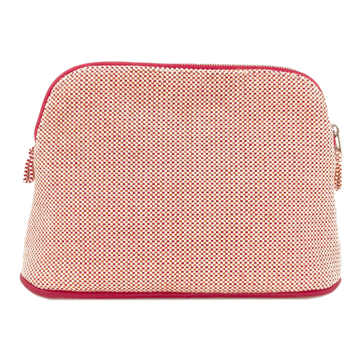 HERMES Bolide Pouch Crazy H Cosmetics Pouch Canvas Ladies [Used]