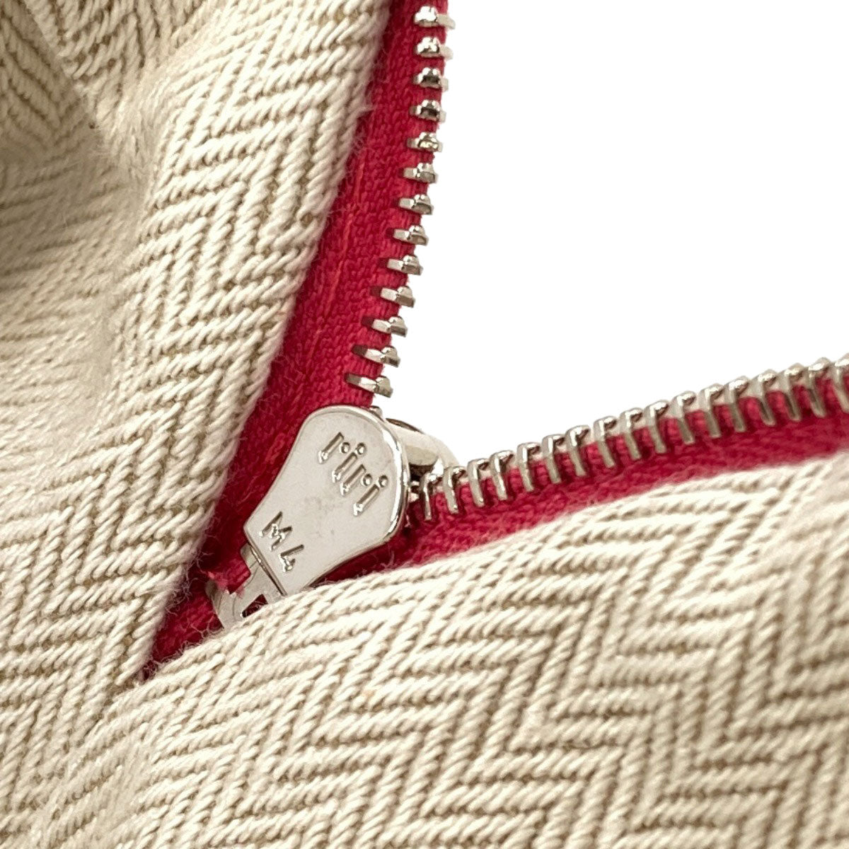 HERMES Bolide Pouch Crazy H Cosmetics Pouch Canvas Ladies [Used]