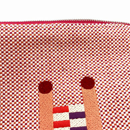 HERMES Bolide Pouch Crazy H Cosmetics Pouch Canvas Ladies [Used]