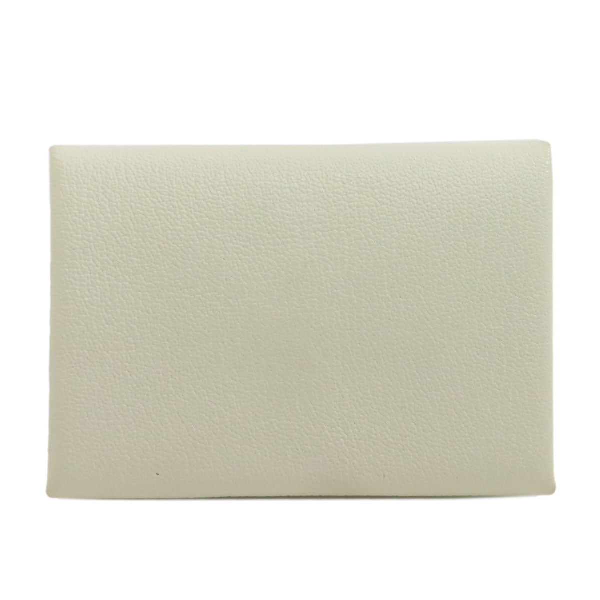 HERMES Calvi Duo SilverHardware Card Case Chevre Ladies [Used]