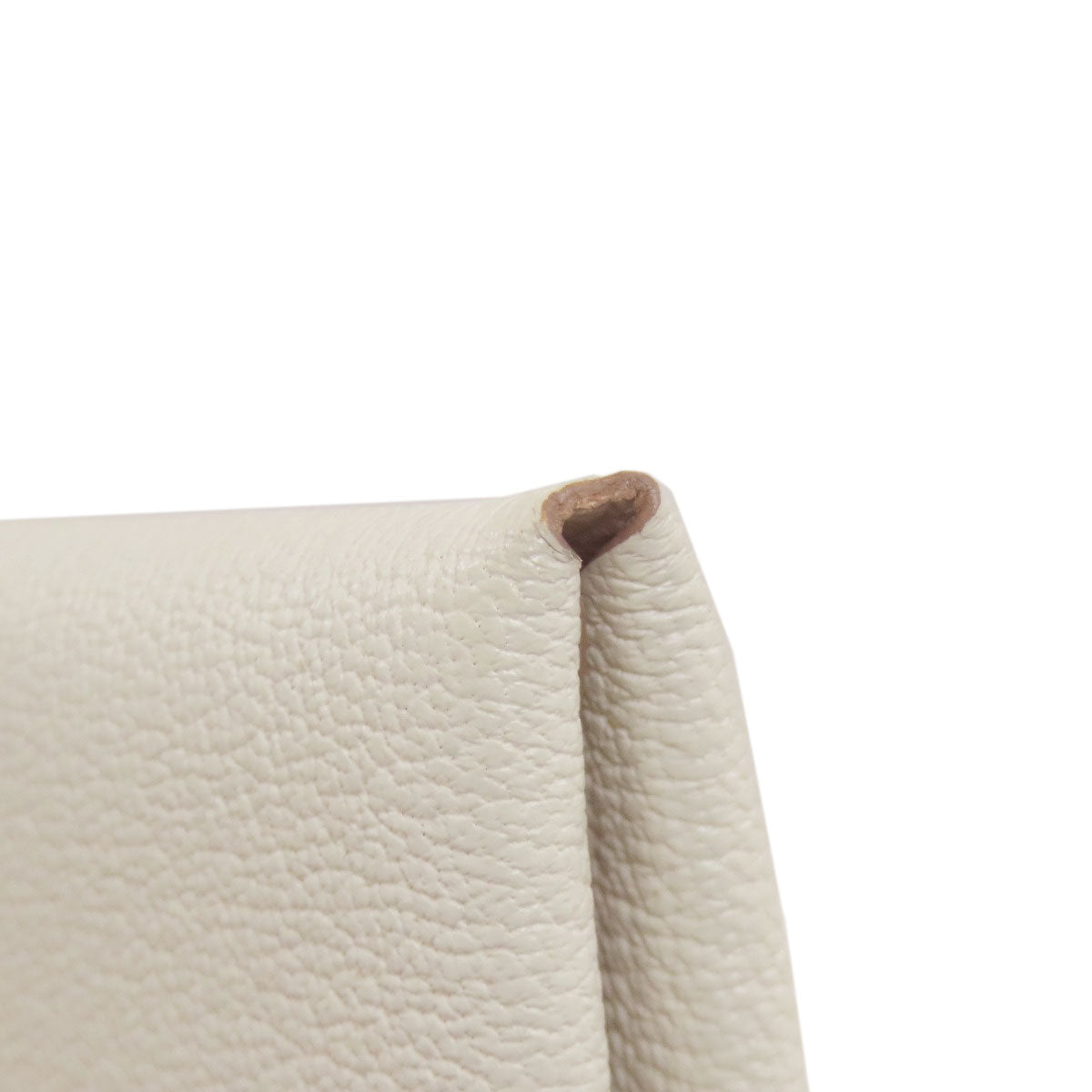 HERMES Calvi Duo SilverHardware Card Case Chevre Ladies [Used]