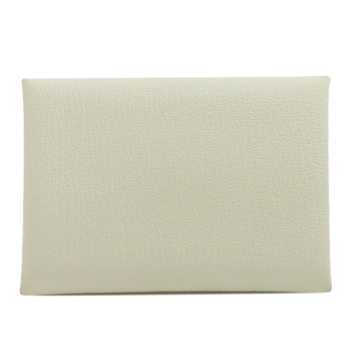 HERMES Calvi Duo SilverHardware Card Case Chevre Ladies [Used]