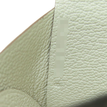 HERMES Calvi Duo SilverHardware Card Case Chevre Ladies [Used]