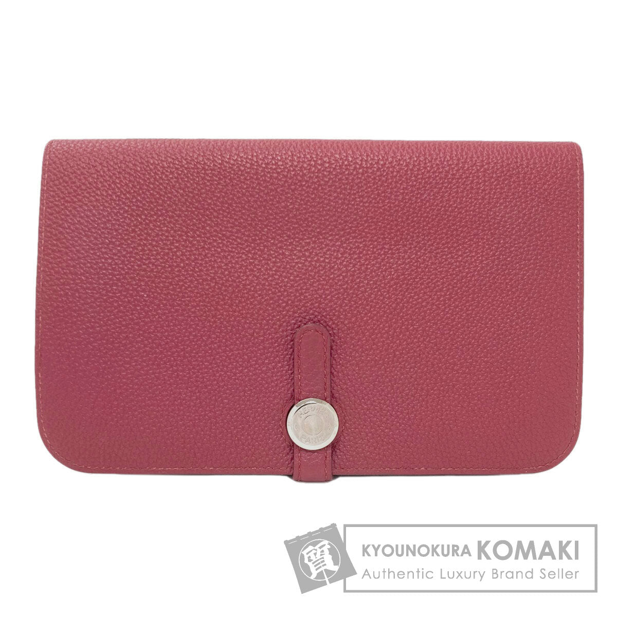HERMES Dogon GM SilverHardware Long wallet (with coin pocket) Togo Ladies [Used]