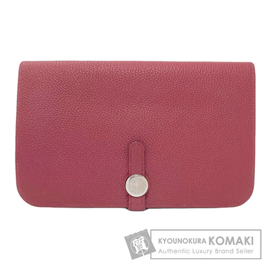 HERMES Dogon GM SilverHardware Long wallet (with coin pocket) Togo Ladies [Used]