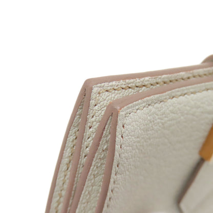 HERMES Bearn Gold Hardware Card Case Chevre Ladies [Used]