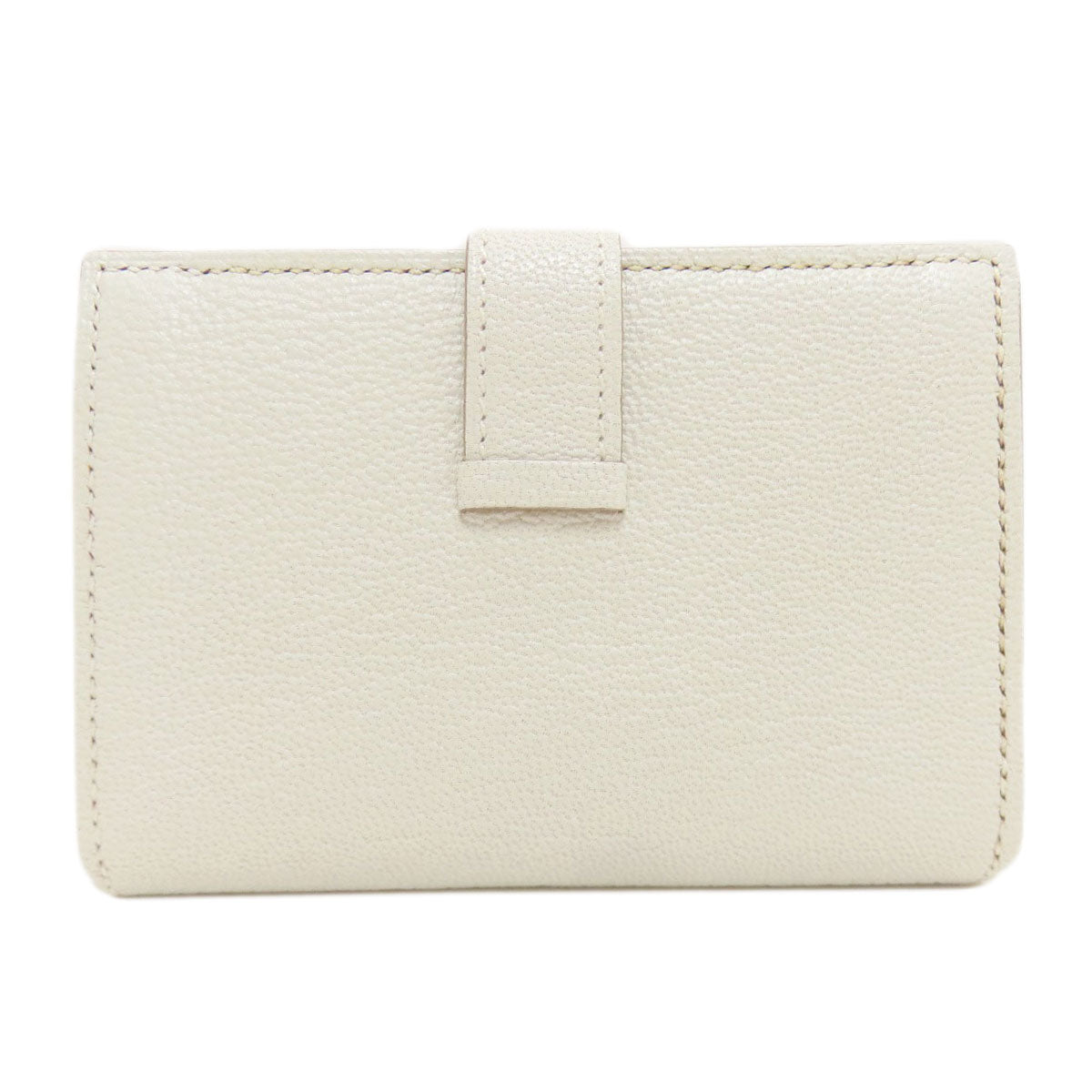 HERMES Bearn Gold Hardware Card Case Chevre Ladies [Used]