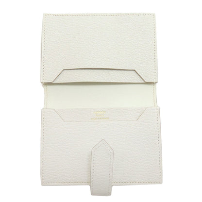 HERMES Bearn Gold Hardware Card Case Chevre Ladies [Used]