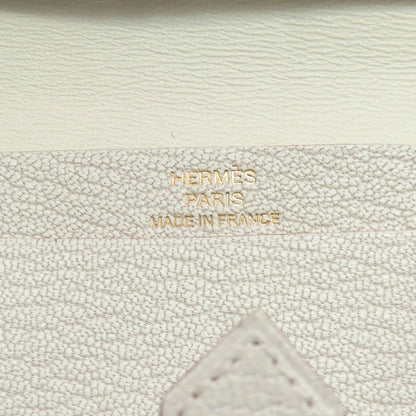 HERMES Bearn Gold Hardware Card Case Chevre Ladies [Used]