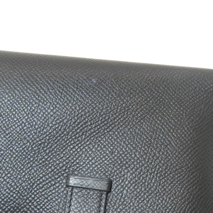 HERMES Bearn Compact SilverHardware Bifold Wallet with Coin Pocket Epsom Ladies [Used]