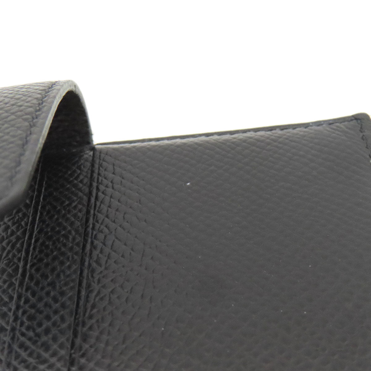 HERMES Bearn Compact SilverHardware Bifold Wallet with Coin Pocket Epsom Ladies [Used]