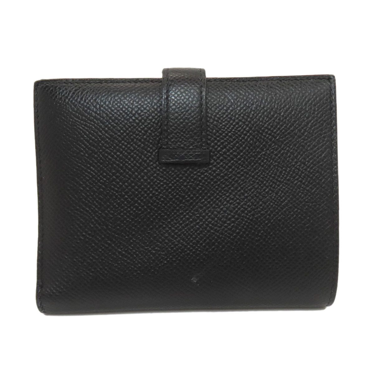 HERMES Bearn Compact SilverHardware Bifold Wallet with Coin Pocket Epsom Ladies [Used]