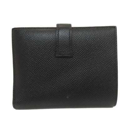 HERMES Bearn Compact SilverHardware Bifold Wallet with Coin Pocket Epsom Ladies [Used]