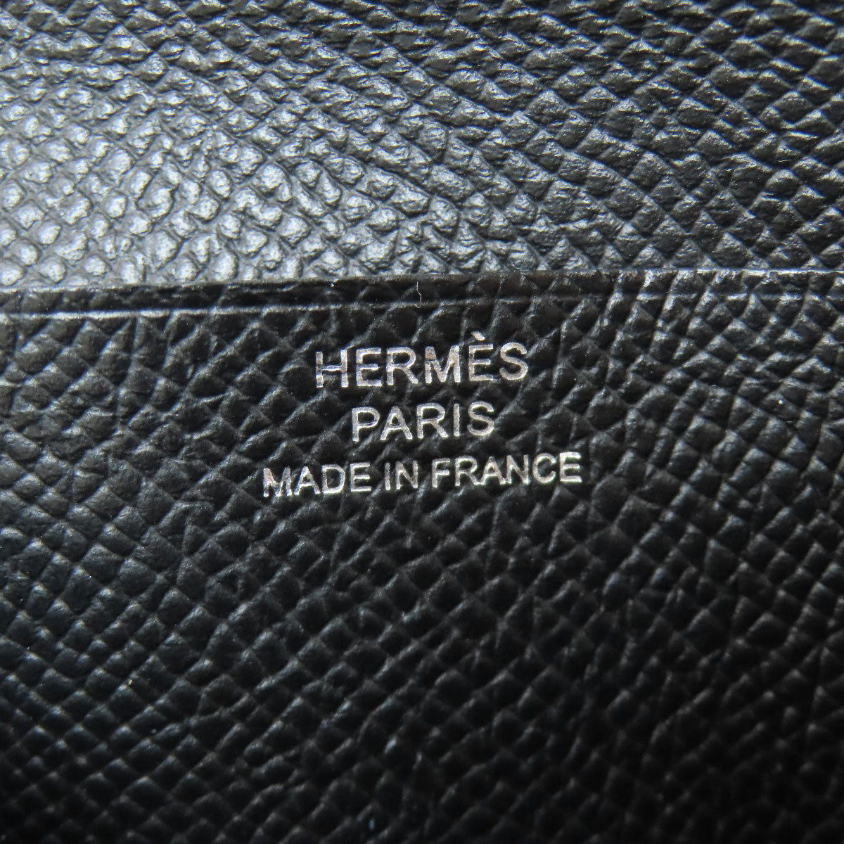 HERMES Bearn Compact SilverHardware Bifold Wallet with Coin Pocket Epsom Ladies [Used]