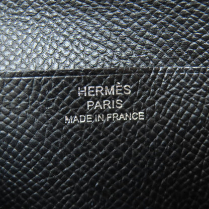 HERMES Bearn Compact SilverHardware Bifold Wallet with Coin Pocket Epsom Ladies [Used]