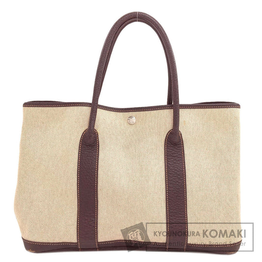 HERMES Garden Party PM Maron SilverHardware Tote Bag Tower ash Ladies [Used]