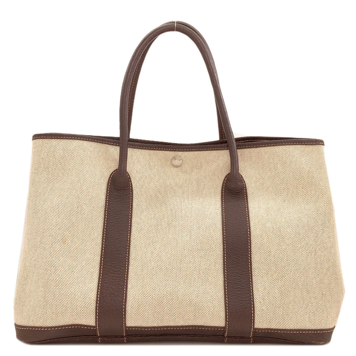HERMES Garden Party PM Maron SilverHardware Tote Bag Tower ash Ladies [Used]