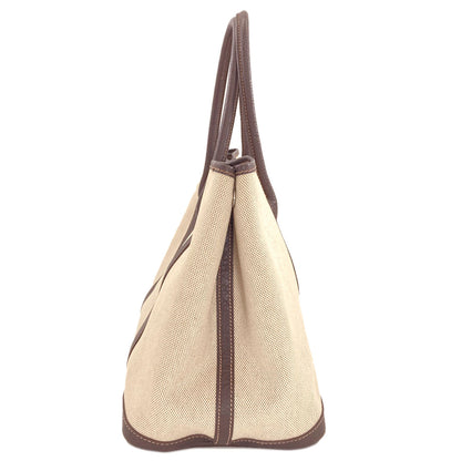 HERMES Garden Party PM Maron SilverHardware Tote Bag Tower ash Ladies [Used]
