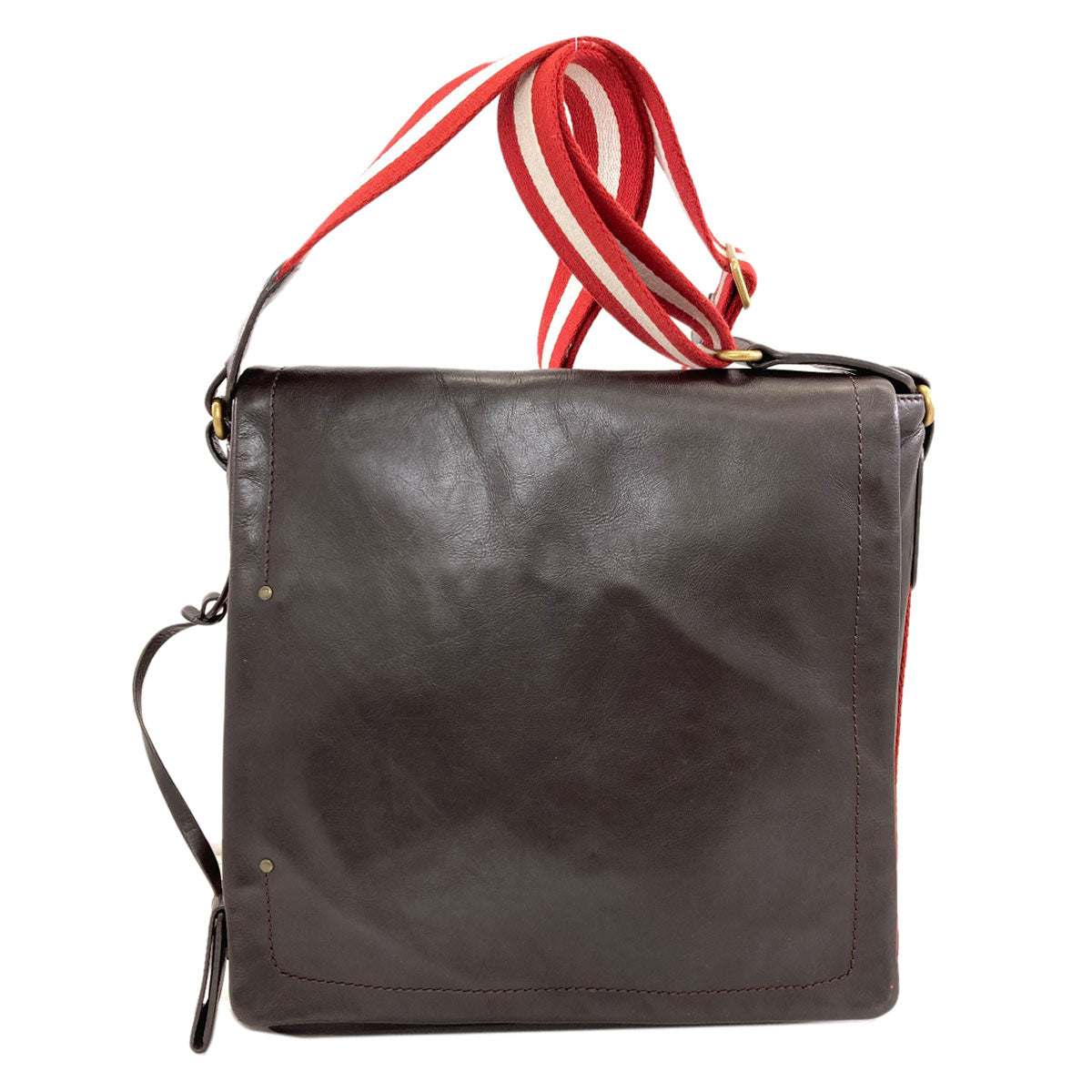 BALLY Barry Stripe Shoulder Bag Leather Ladies [Used]