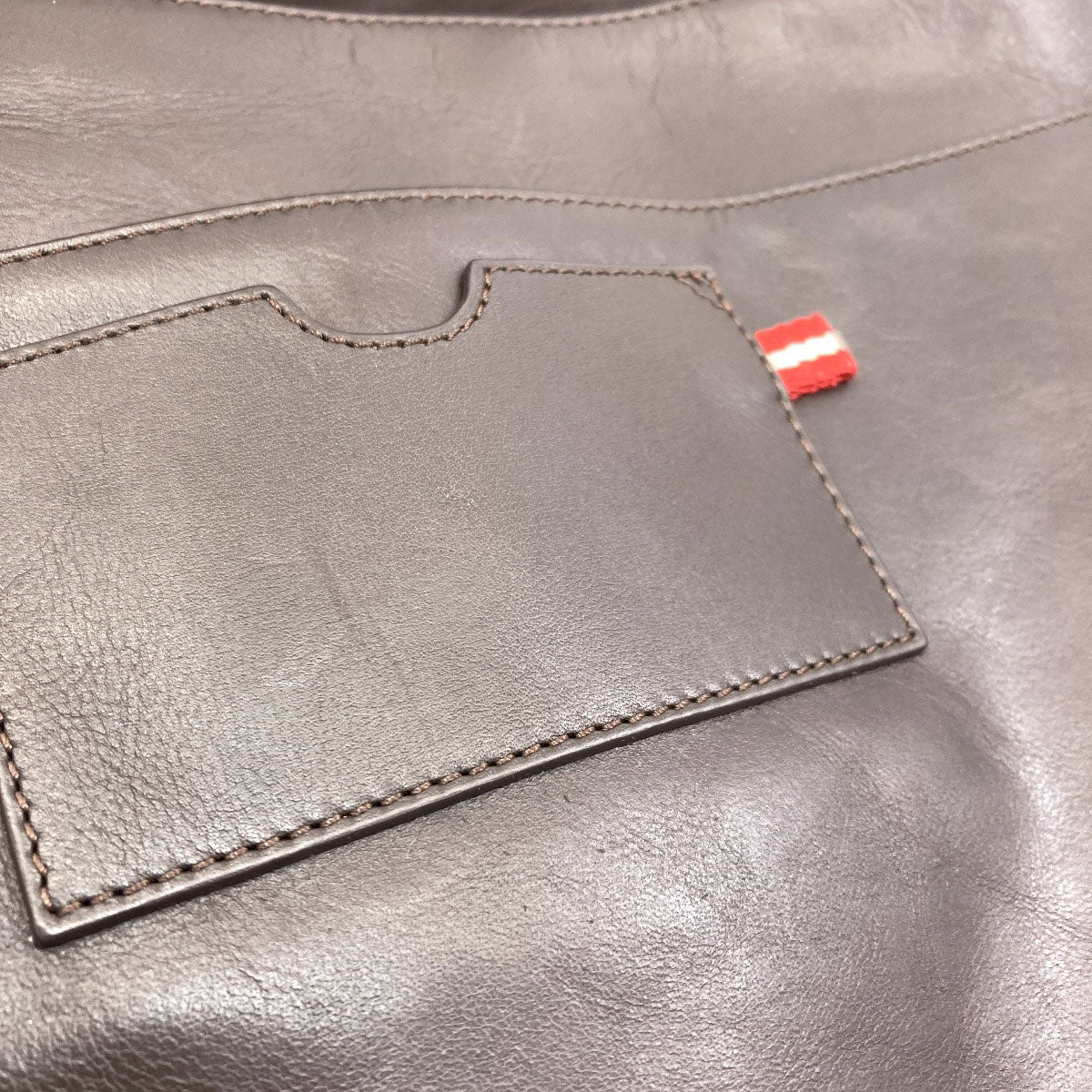 BALLY Barry Stripe Shoulder Bag Leather Ladies [Used]