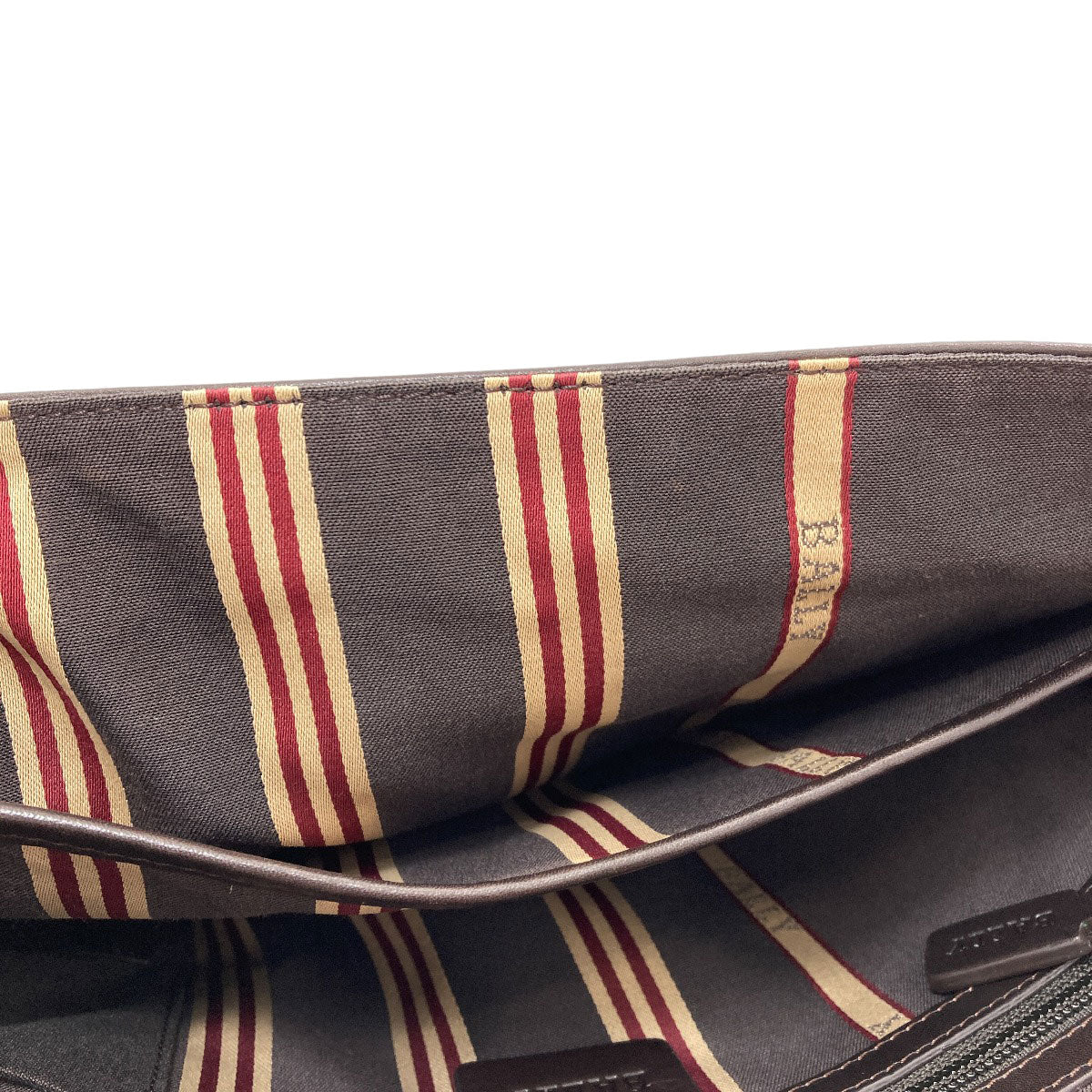 BALLY Barry Stripe Shoulder Bag Leather Ladies [Used]