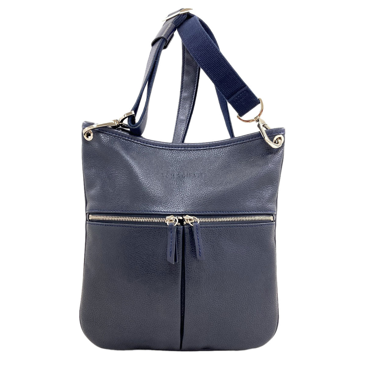 Longchamp logo Shoulder Bag Leather Ladies [Used]